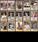 55 Count Lot of Autographed 1981 Fleer Baseball Cards SKU #266526