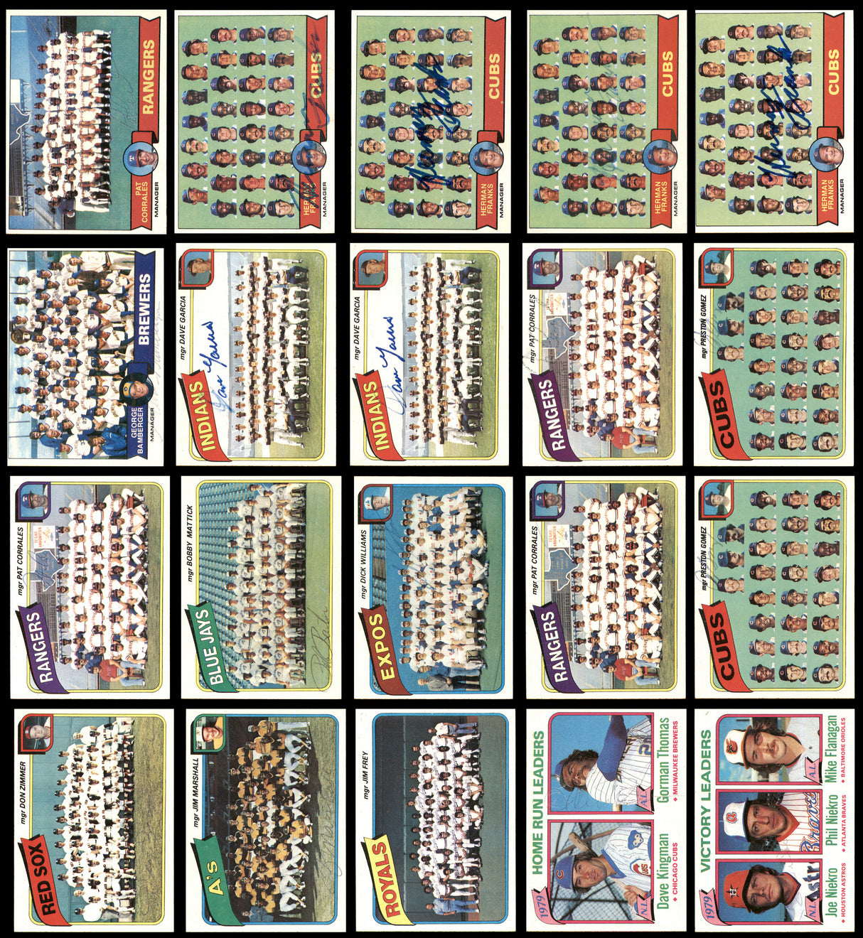 127 Count Lot of Autographed 1961-1988 Baseball Cards SKU #266530