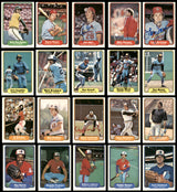 142 Count Lot of Autographed 1982 Fleer Baseball Cards (All Different) SKU #266536