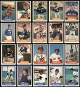 142 Count Lot of Autographed 1982 Fleer Baseball Cards (All Different) SKU #266536