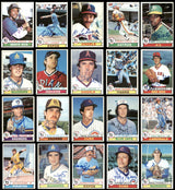 185 Count Lot of Autographed 1979 Topps Baseball Cards (All Different) SKU #266545