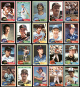 245 Count Lot of Autographed 1981 Topps Baseball Cards (All Different) SKU #266548