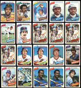 124 Count Lot of Autographed 1980 Topps Baseball Cards SKU #266550