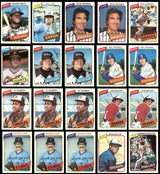 124 Count Lot of Autographed 1980 Topps Baseball Cards SKU #266550