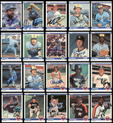 239 Count Lot of Autographed 1984 Fleer Baseball Cards (All Different) SKU #266555