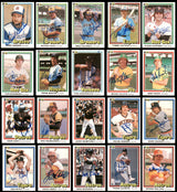 173 Count Lot of Autographed 1981 Donruss Baseball Cards (All Different) SKU #266561