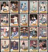 225 Count Lot of Autographed 1981 Fleer Baseball Cards (All Different) SKU #266564