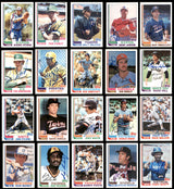 195 Count Lot of Autographed 1982 Topps Baseball Cards (All Different) SKU #266568