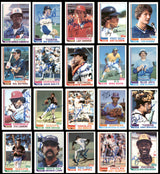 195 Count Lot of Autographed 1982 Topps Baseball Cards (All Different) SKU #266568