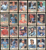 260 Count Lot of Autographed 1983 Fleer Baseball Cards (All Different) SKU #266573