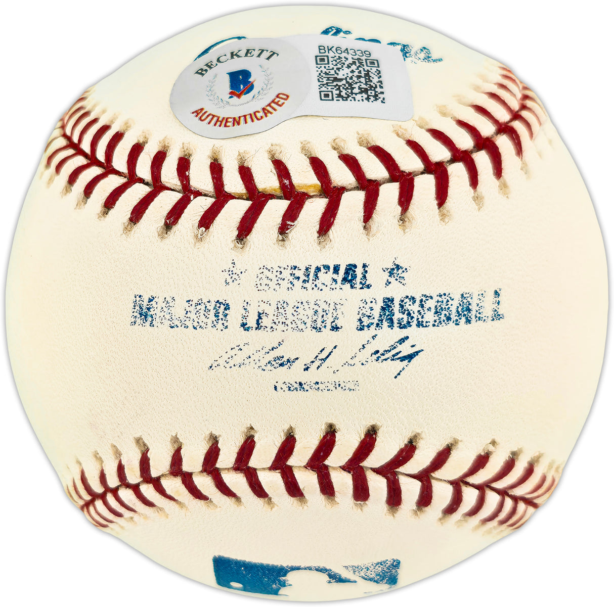 Greg Maddux Autographed Official MLB Baseball Atlanta Braves Beckett BAS QR #BK64339