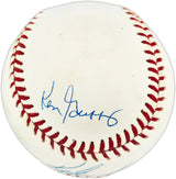 Ken Griffey Jr. & Sr. Autographed Official AL Baseball Seattle Mariners Beckett BAS #BE16824