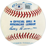Ken Griffey Jr. & Sr. Autographed Official AL Baseball Seattle Mariners Beckett BAS #BE16824