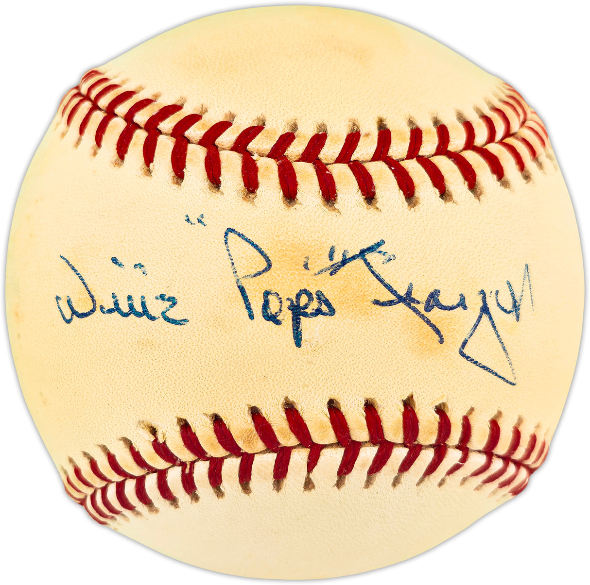 Willie "Pops" Stargell Autographed Official NL Baseball Pittsburgh Pirates JSA #CM60605
