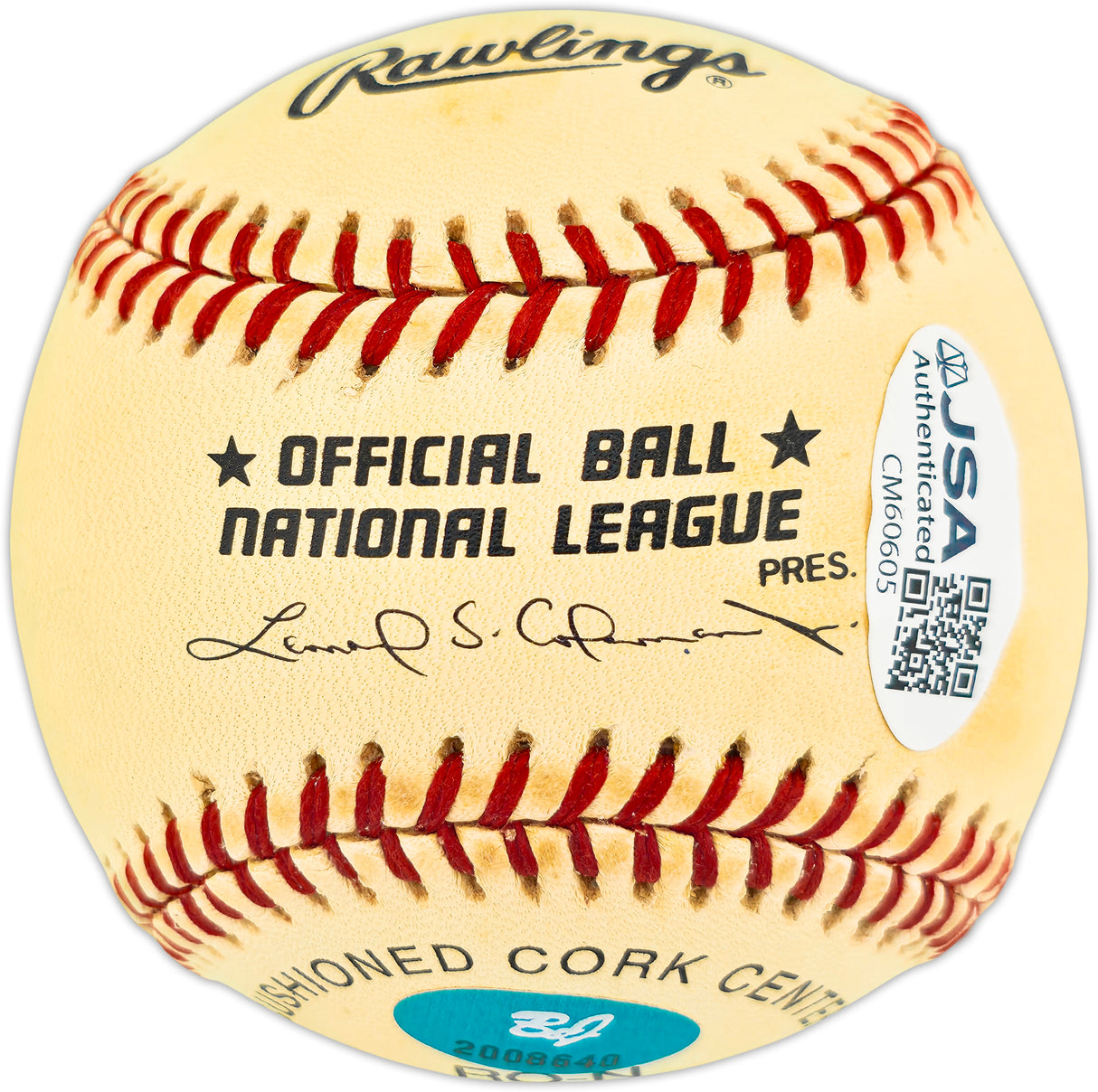 Willie "Pops" Stargell Autographed Official NL Baseball Pittsburgh Pirates JSA #CM60605