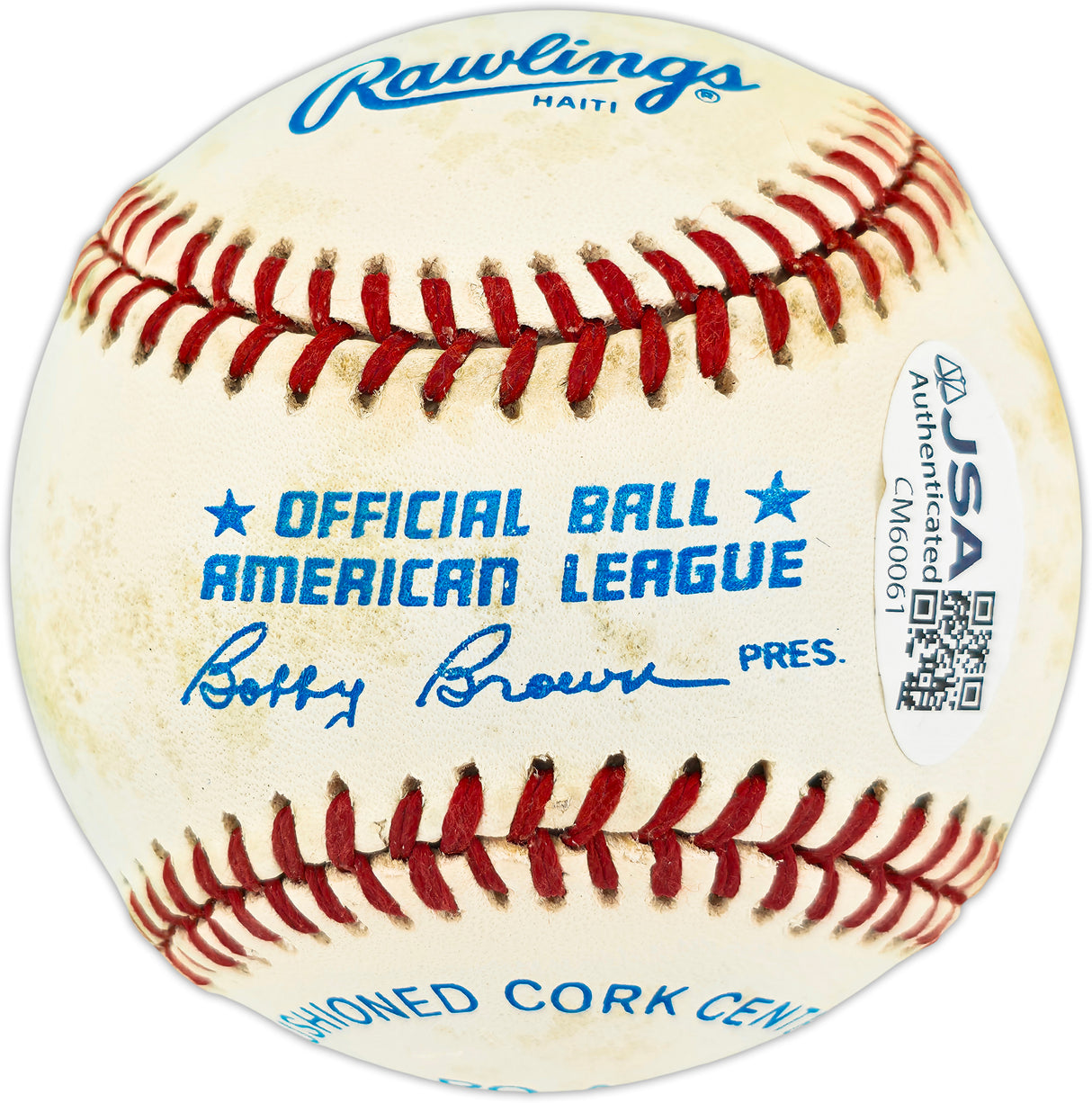 Carl Yastrzemski Autographed Official AL Baseball Boston Red Sox JSA #CM60061