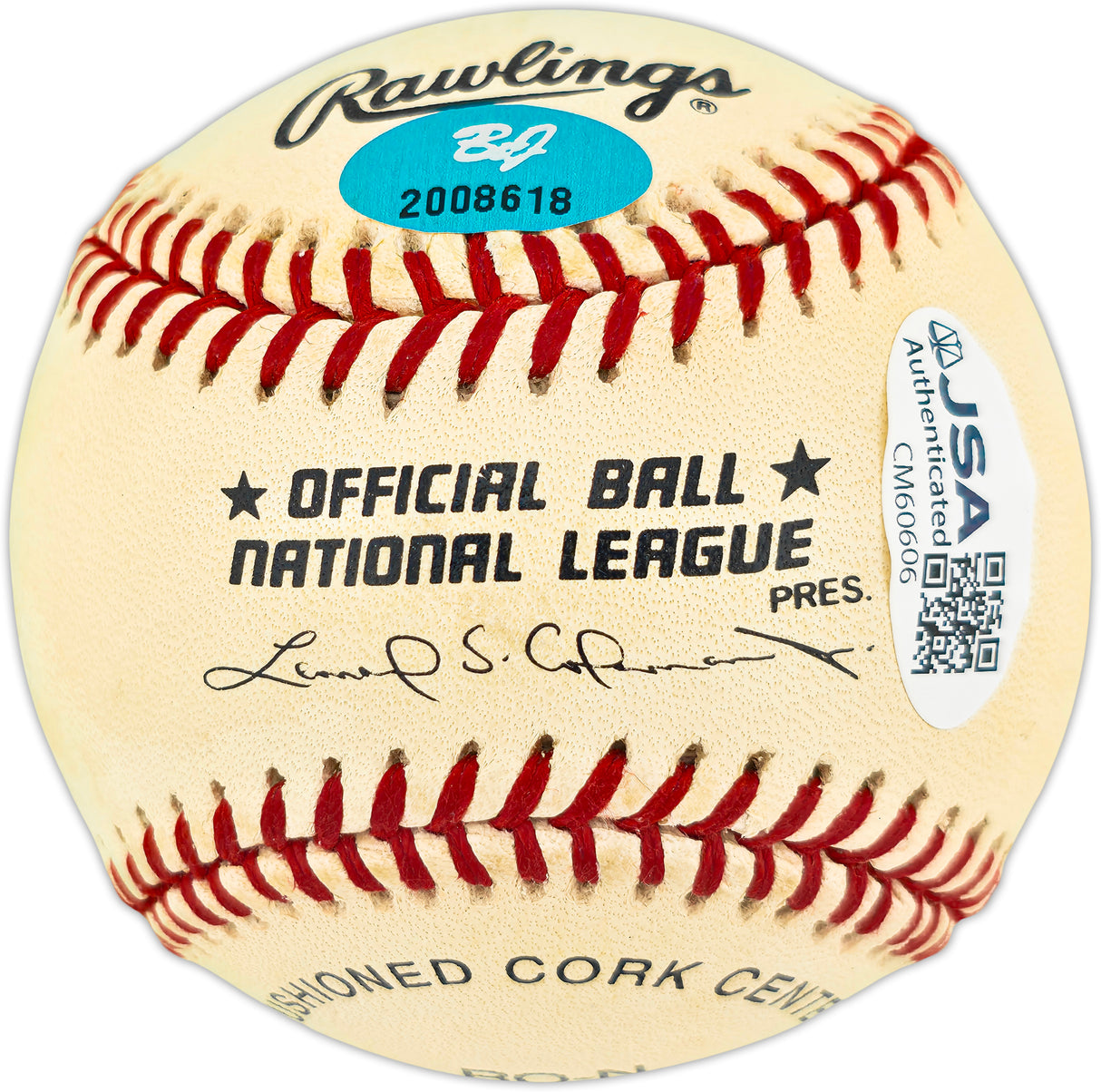 Willie Stargell Autographed Official NL Baseball Pittsburgh Pirates "475 HR" JSA #CM60606