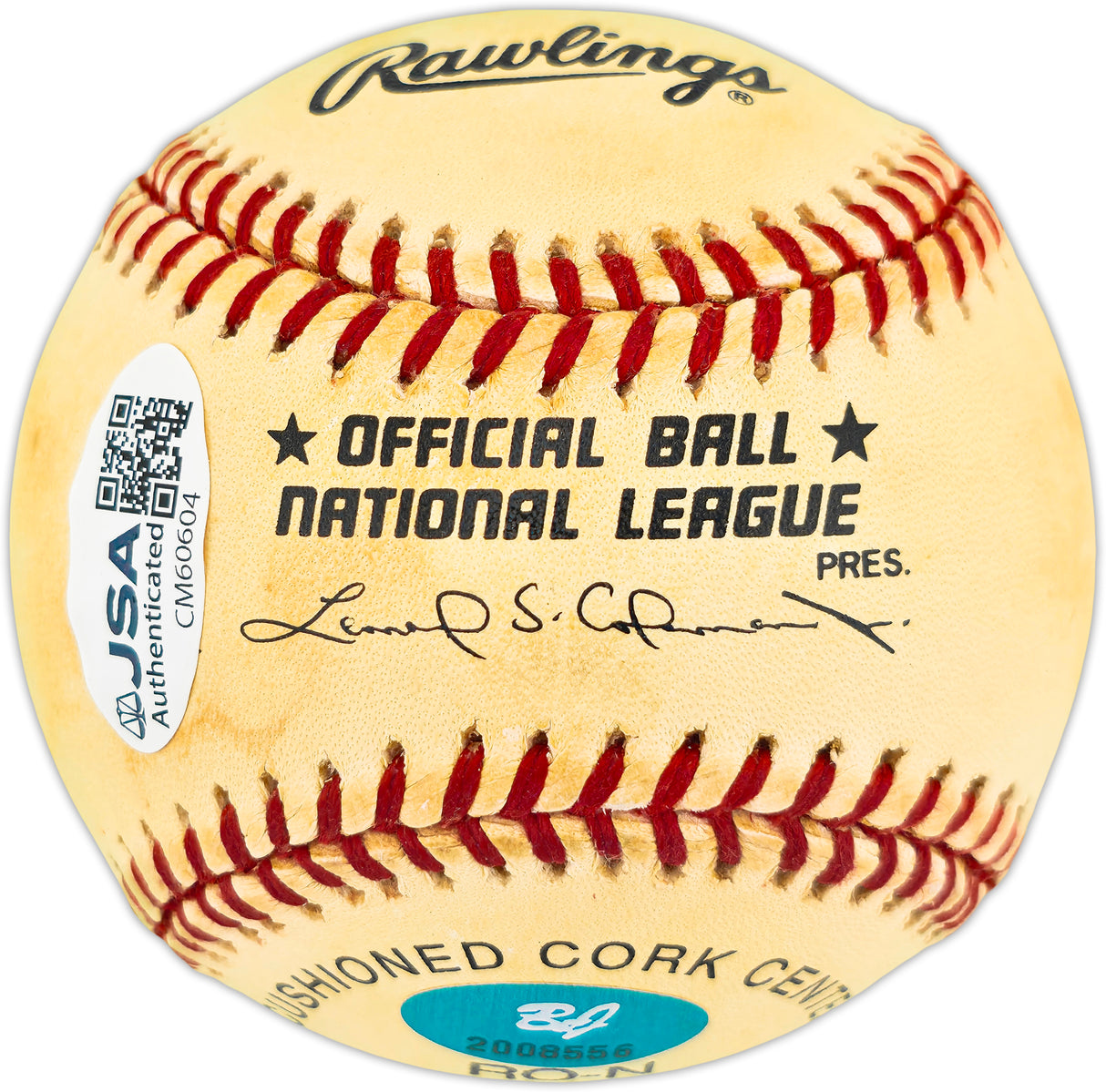 Willie Stargell Autographed Official NL Baseball Pittsburgh Pirates "H.O.F." JSA #CM60604