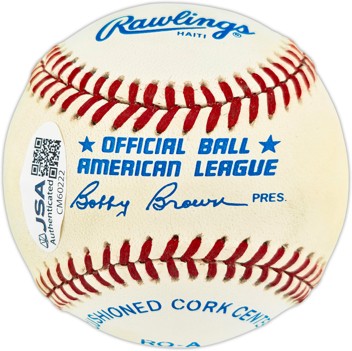 Rickey Henderson Autographed Official AL Baseball Oakland A's & New York Yankees JSA #CM60222