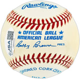 Rickey Henderson Autographed Official AL Baseball Oakland A's & New York Yankees JSA #CM60222