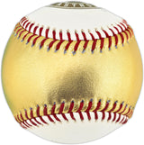Yordan Alvarez Autographed Official 2022 Gold World Series Logo Baseball Houston Astros (Smudged) Beckett BAS #W381819