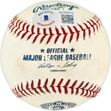 Derek Jeter Autographed Official Game Used Jeter Retirement Logo Baseball New York Yankees Beckett BAS #AC94075
