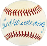 Ted Williams Autographed Official AL Baseball Boston Red Sox Beckett BAS #AG020289