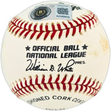 Hank Aaron Autographed Official NL Baseball Atlanta Braves Beckett BAS #AG020295