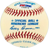 Charlie Gehringer Autographed Official AL Baseball Detroit Tigers PSA/DNA #C32616