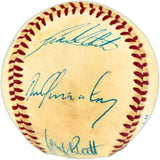 Kansas City Royals Team Autographed Official AL Baseball With 6 Signatures Including George Brett SKU #266834