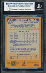 Brett Hull Autographed 1988-89 Topps Card #66 St. Louis Blues Beckett BAS #17831084
