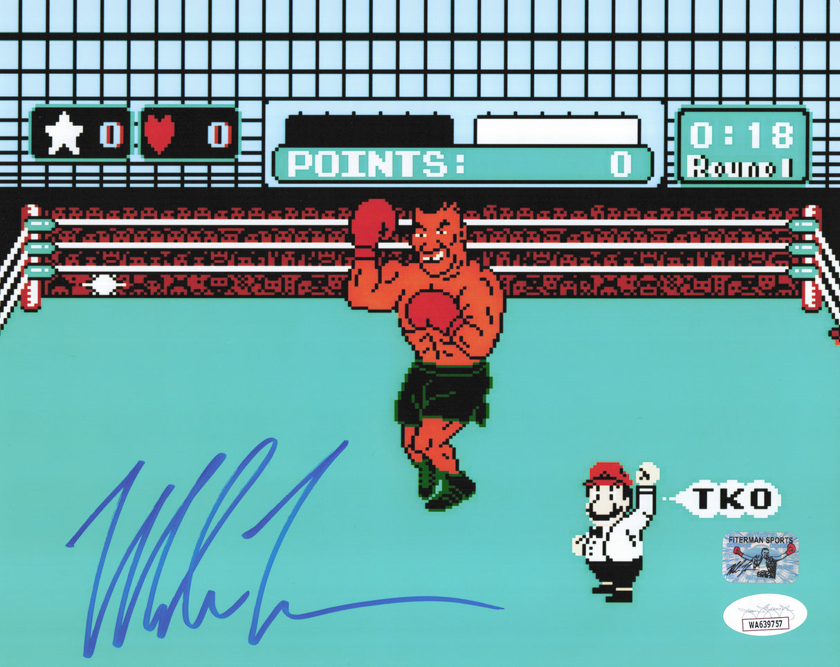 Mike Tyson Autographed 8x10 Photo Nintendo Punch-Out!! JSA #WA639757