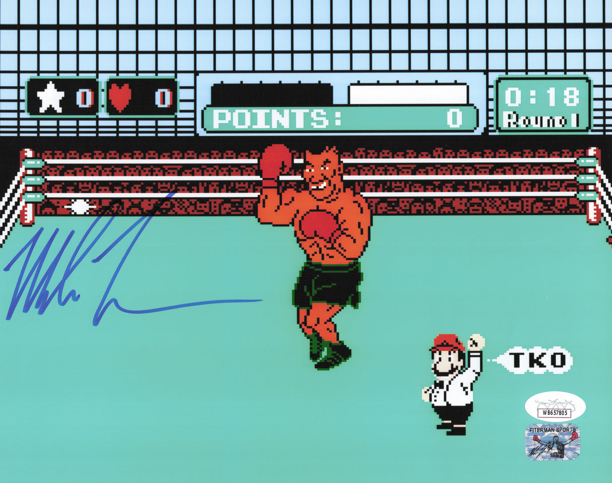 Mike Tyson Autographed 8x10 Photo Nintendo Punch-Out!! JSA #WB657805