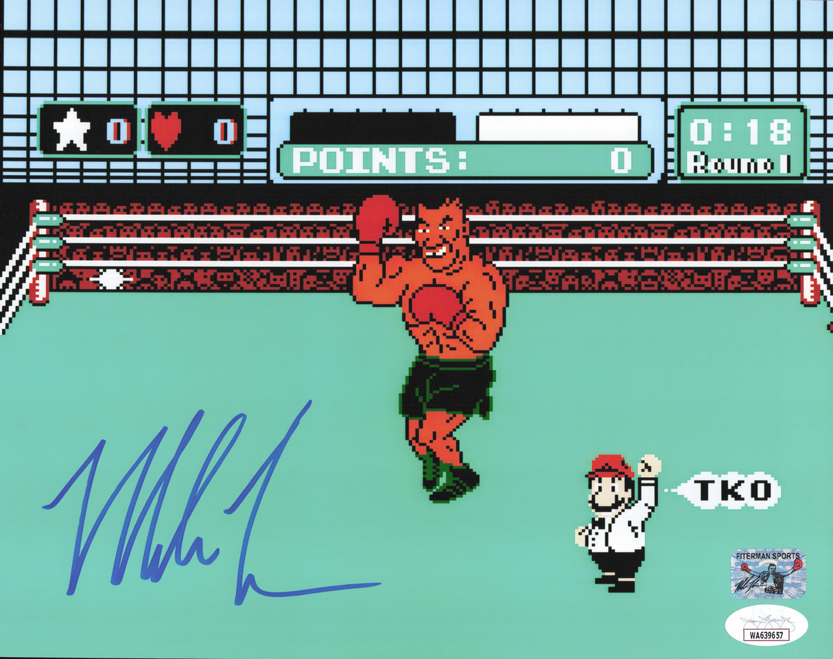 Mike Tyson Autographed 8x10 Photo Nintendo Punch-Out!! JSA #WA639657