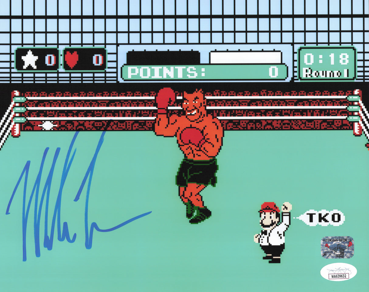 Mike Tyson Autographed 8x10 Photo Nintendo Punch-Out!! JSA #WA639632