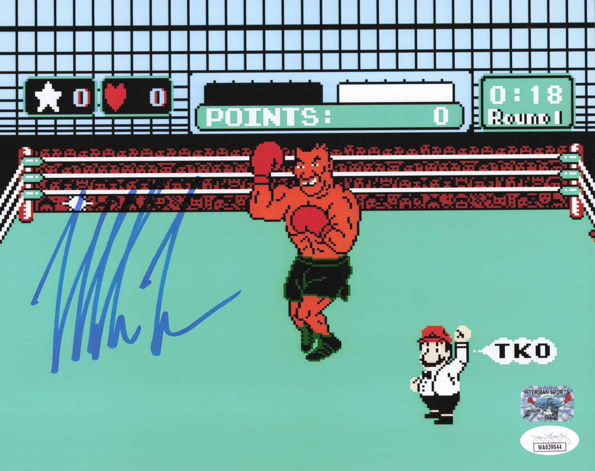 Mike Tyson Autographed 8x10 Photo Nintendo Punch-Out!! JSA #WA639644