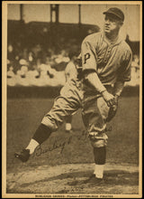 Burleigh Grimes Autographed 1930 W554 Card Pittsburgh Pirates SKU #266863