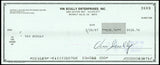 Vin Scully Autographed Check Los Angeles Dodgers Dual Signed PSA/DNA #AQ42547