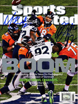 Michael Bennett & Brandon Mebane Autographed Sports Illustrated Magazine Seattle Seahawks MCS Holo #33604