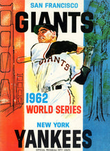 Unsigned 1962 World Series Program San Francisco Giants & New York Yankees SKU #266877