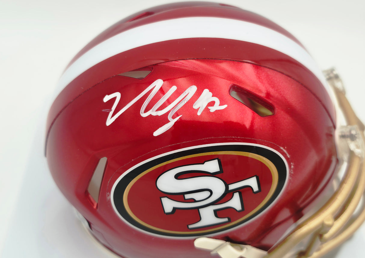 Nick Bosa Autographed San Francisco 49ers Flash Red Speed Mini Helmet Beckett BAS Witness #1W811857