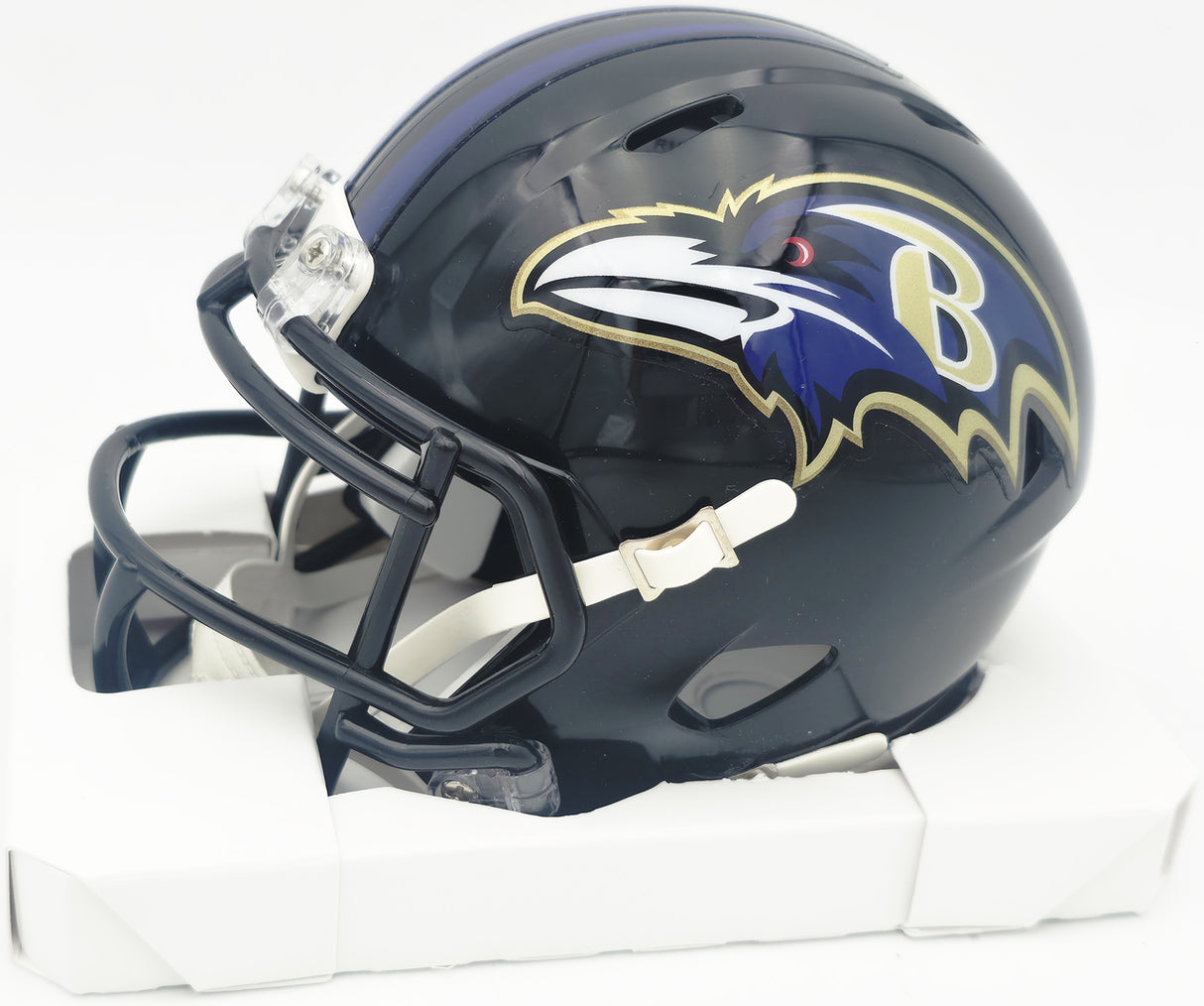 Derrick Henry Autographed Baltimore Ravens Black Speed Mini Helmet Beckett BAS Witness #1W478779