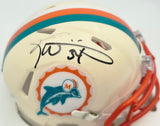 Ricky Williams Autographed Miami Dolphins Cream Retro Speed Mini Helmet JSA Witness #WC621438