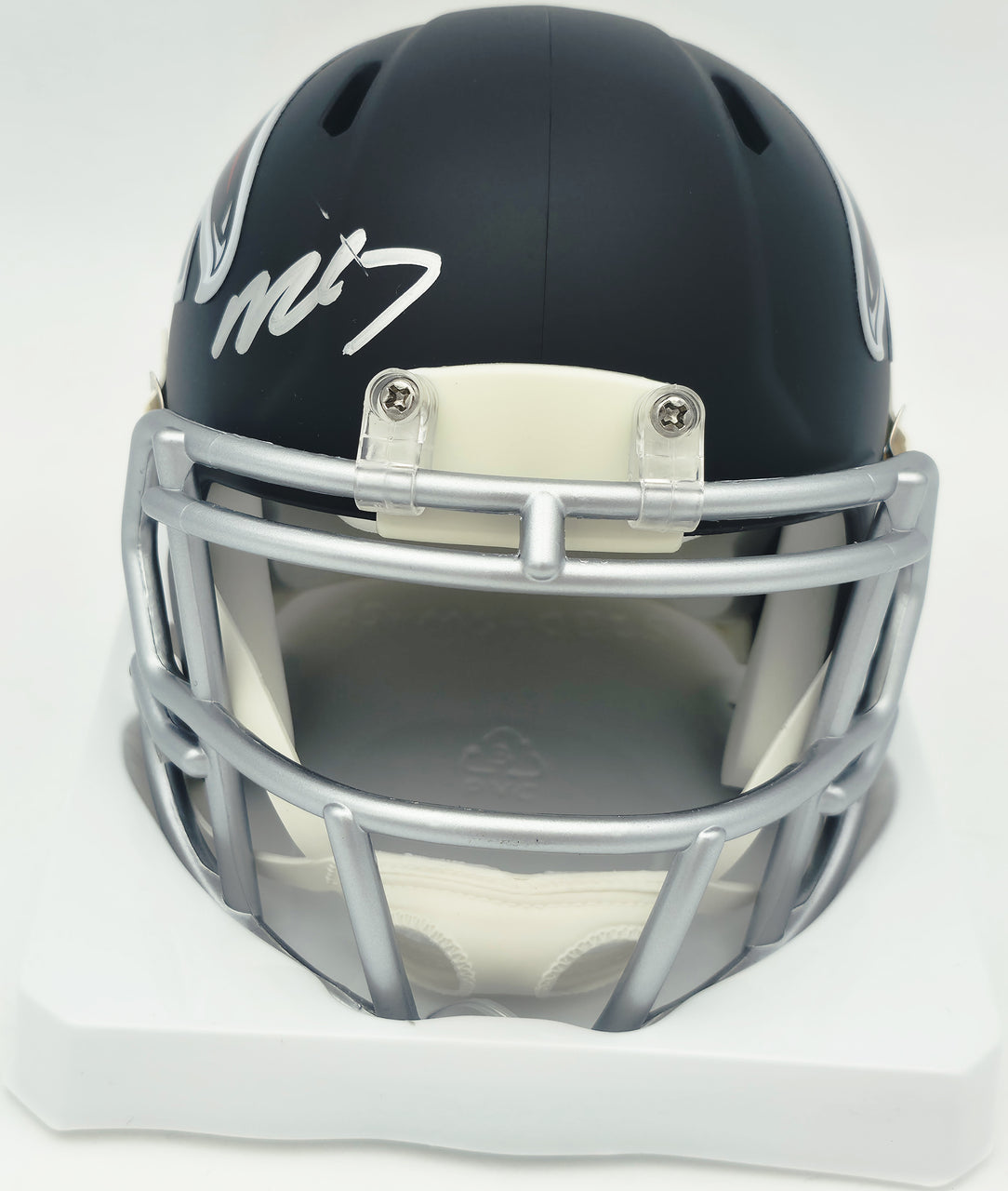Bijan Robinson Autographed Atlanta Falcons Matte Black Speed Mini Helmet Beckett BAS Witness #4W780629
