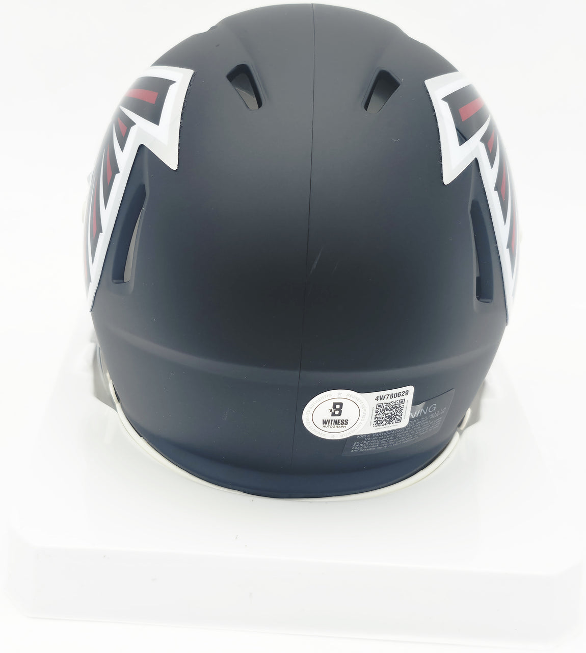 Bijan Robinson Autographed Atlanta Falcons Matte Black Speed Mini Helmet Beckett BAS Witness #4W780629