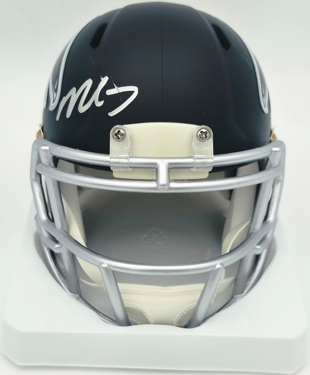 Bijan Robinson Autographed Atlanta Falcons Matte Black Speed Mini Helmet Beckett BAS Witness #4W780680