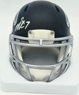 Bijan Robinson Autographed Atlanta Falcons Matte Black Speed Mini Helmet Beckett BAS Witness #4W780668