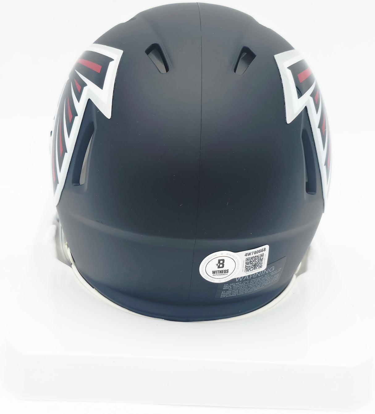 Bijan Robinson Autographed Atlanta Falcons Matte Black Speed Mini Helmet Beckett BAS Witness #4W780668