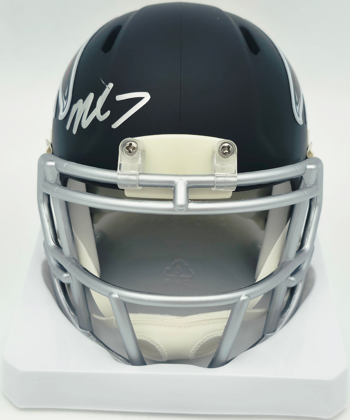 Bijan Robinson Autographed Atlanta Falcons Matte Black Speed Mini Helmet Beckett BAS Witness #4W780637