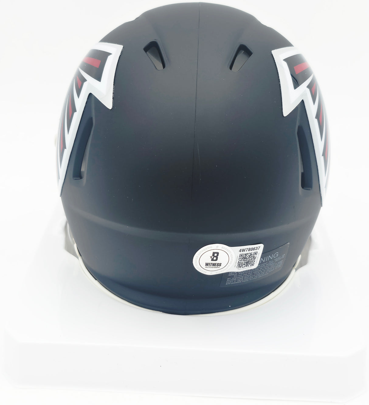 Bijan Robinson Autographed Atlanta Falcons Matte Black Speed Mini Helmet Beckett BAS Witness #4W780637
